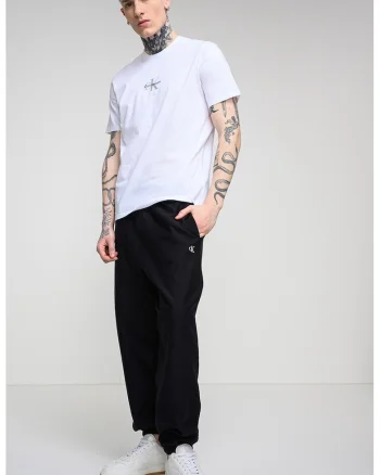 Tricou cu decolteu la baza gatului si logo, Alb