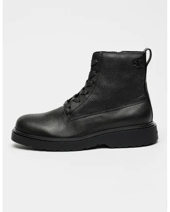 Ghete de piele Combat, Negru