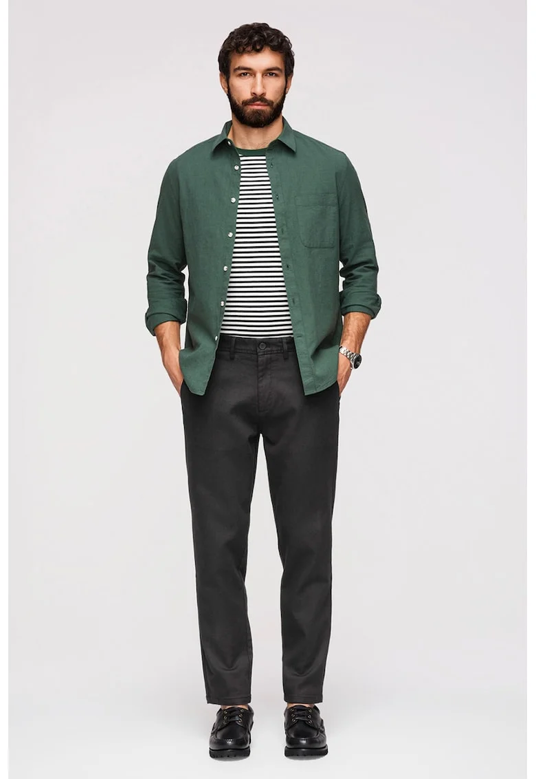 Pantaloni chino slim fit, Negru