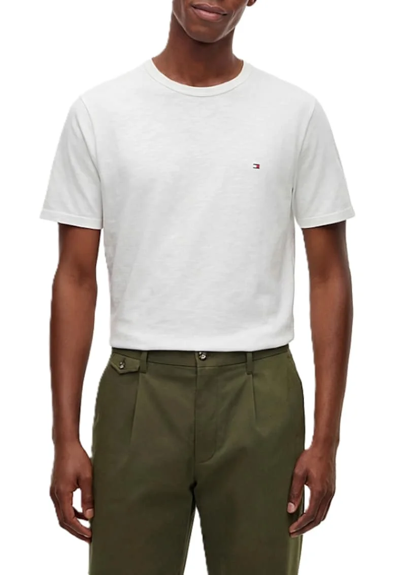 Tricou barbati,  Bumbac, Alb,