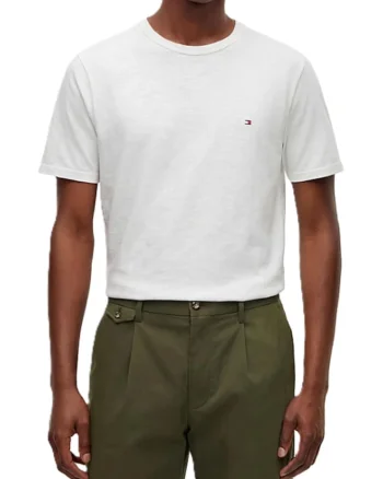 Tricou barbati,  Bumbac, Alb,