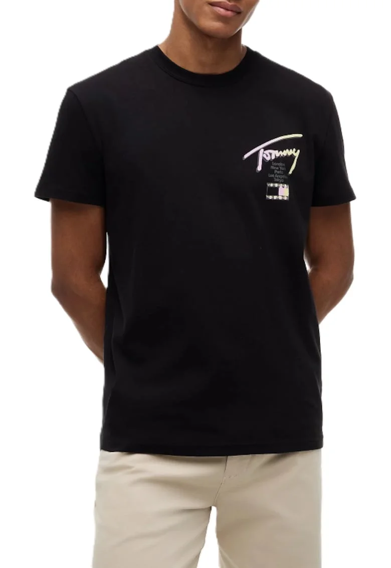 Tricou barbati,  Bumbac, Negru,