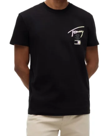 Tricou barbati,  Bumbac, Negru,