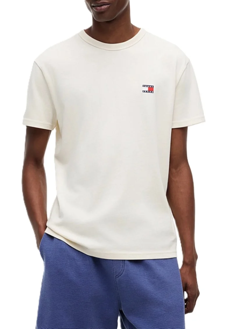 Tricou barbati,  Bumbac, Crem,
