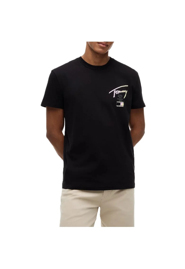 Tricou barbati,  Bumbac, Negru,