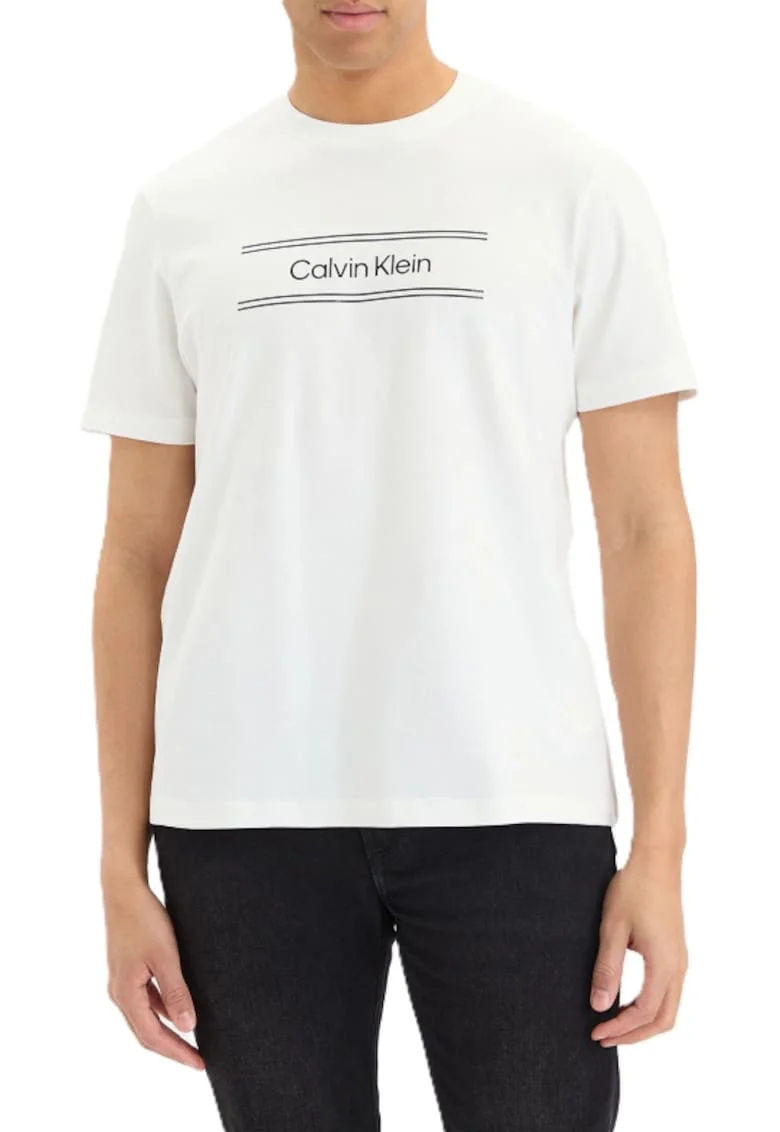 Tricou barbati,  Bumbac, Alb,