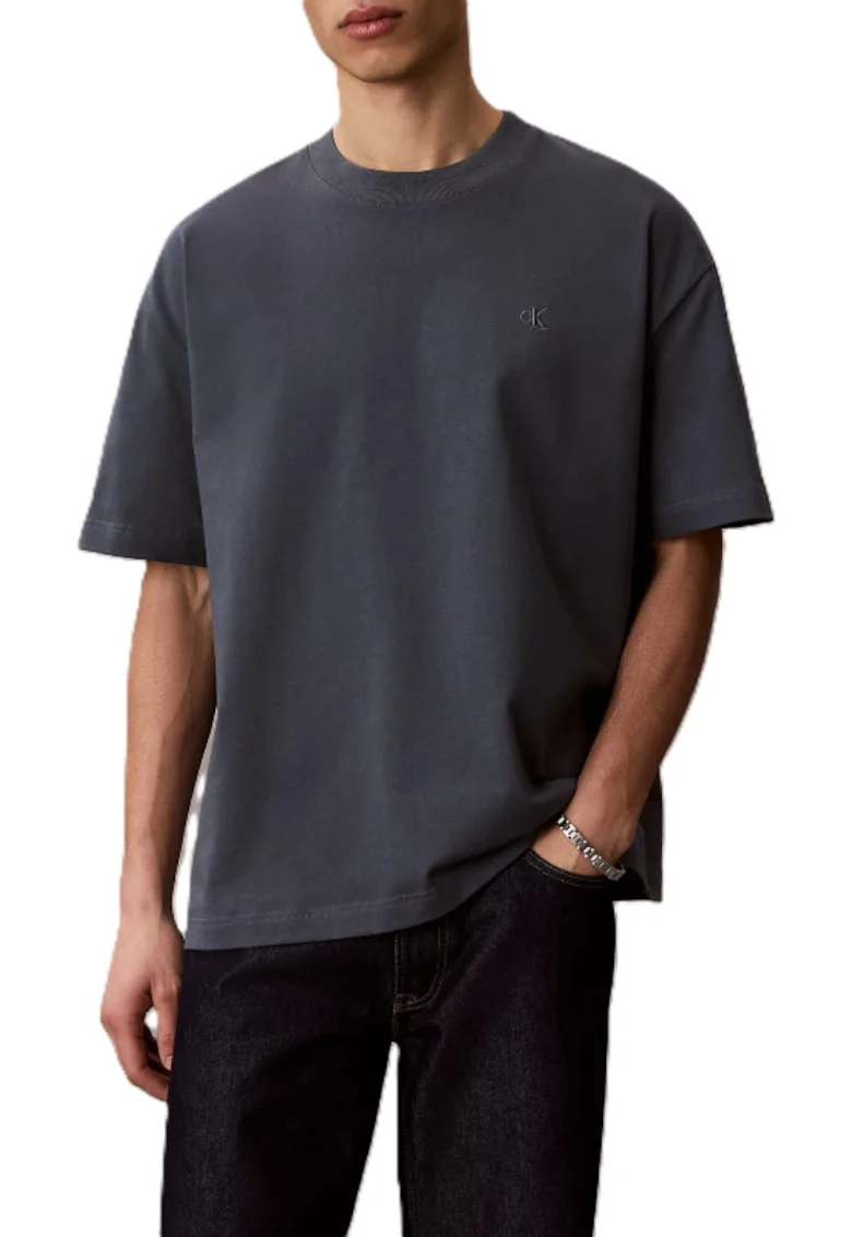 Tricou barbati,  Bumbac, Gri,