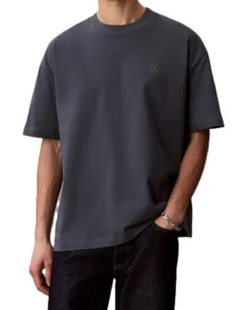 Tricou barbati,  Bumbac, Gri,