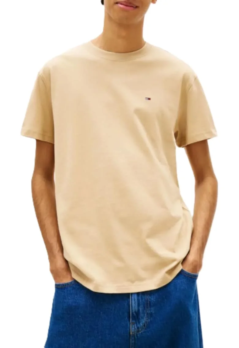 Tricou barbati,  Bumbac, Crem,