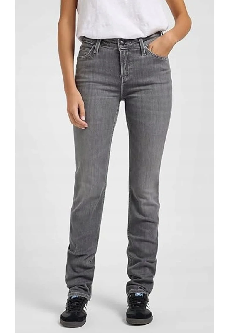 Blugi dama,  MARION STRAIGHT, gri, bumbac, regular fit, Gri