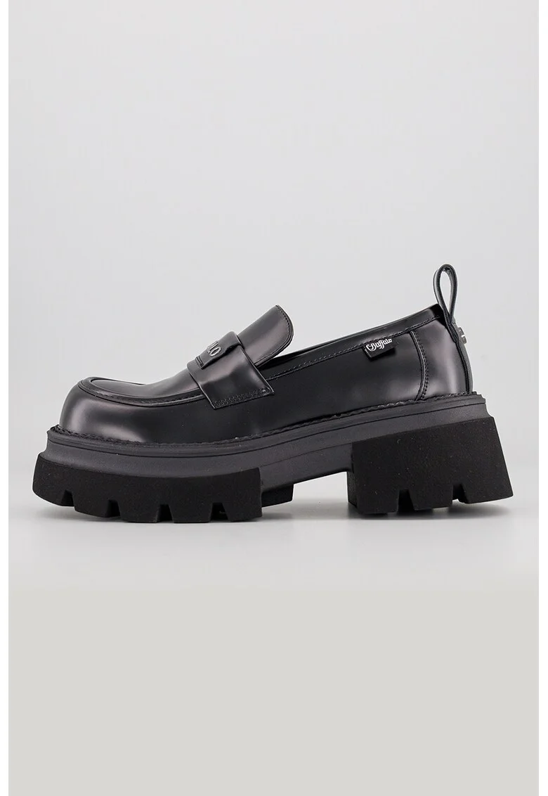 Mocasini cu logo Mave, Negru