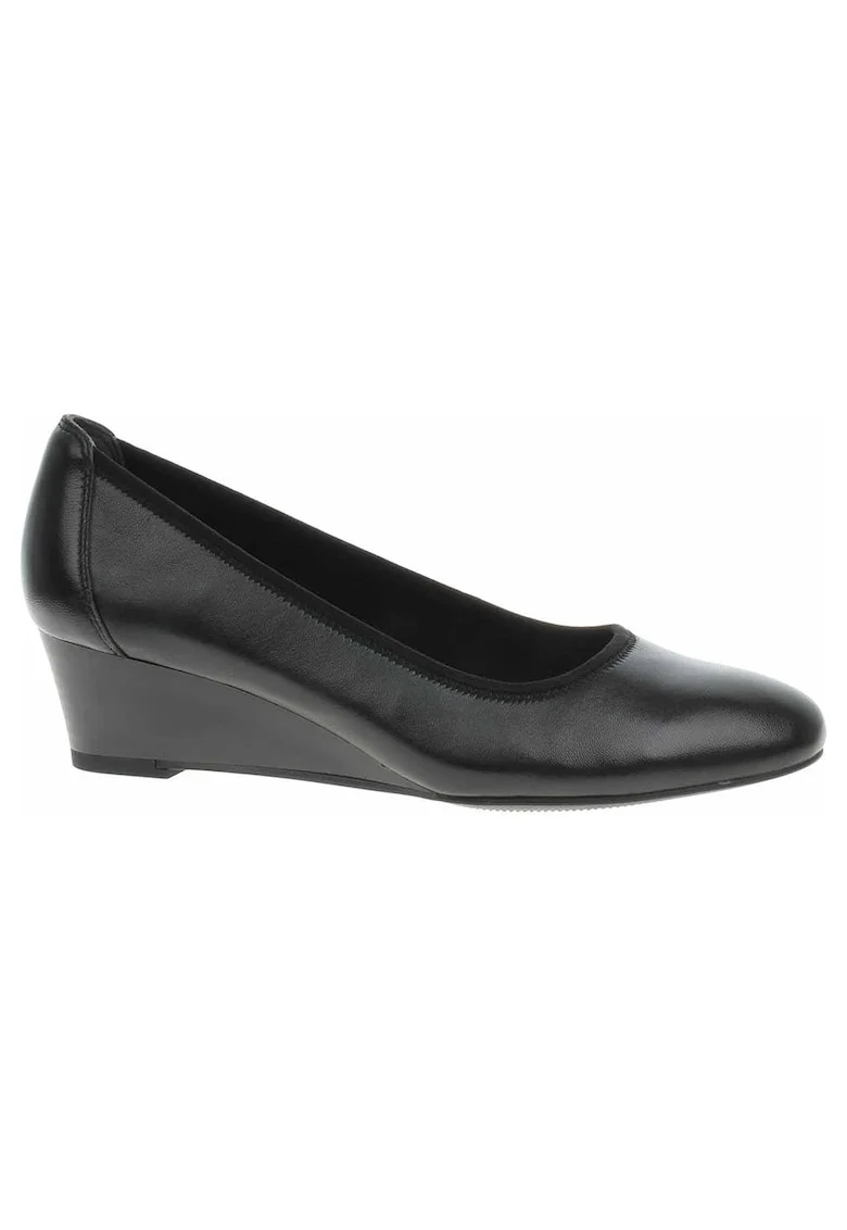 Pantofi din piele cu talpa wedge