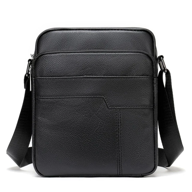 Geanta barbati, Luis GT1320, piele naturala, model negru