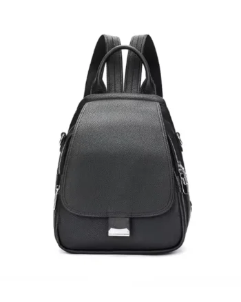 Rucsac de dama, Persephone GT2741, piele naturala, Negru