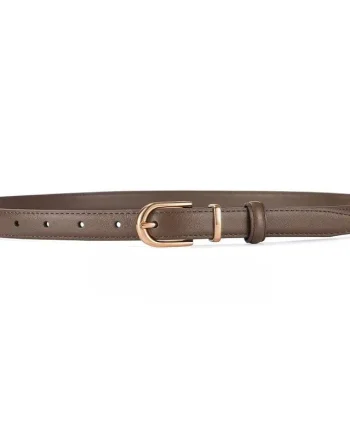 Curea dama C-186, piele naturala, Taupe