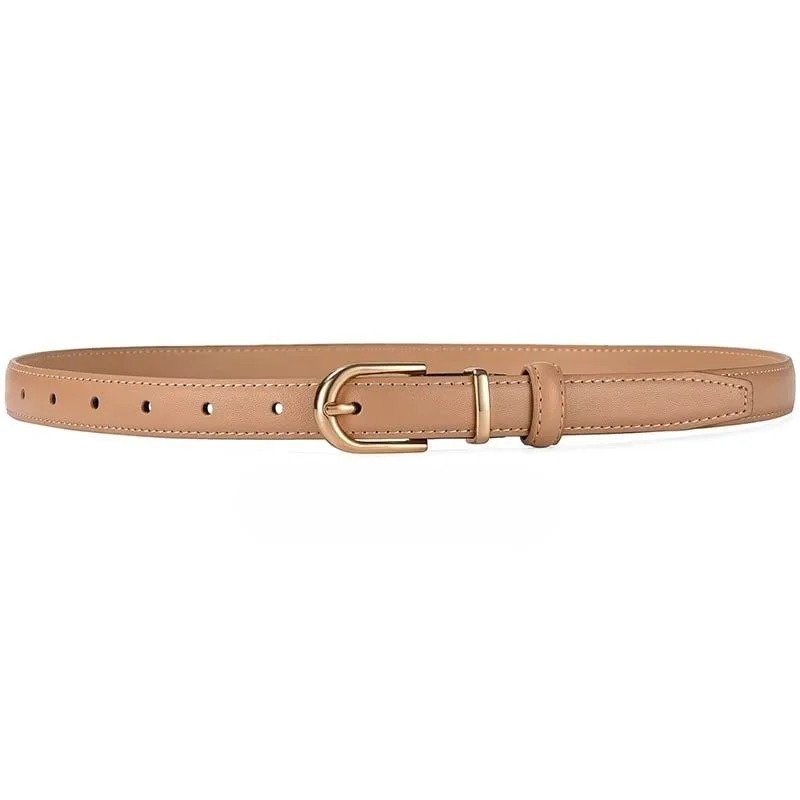 Curea dama C-188, piele naturala, Bej