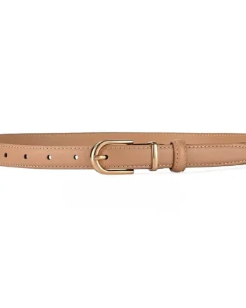 Curea dama C-188, piele naturala, Bej