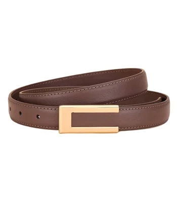 Curea dama C-205, piele naturala, Taupe