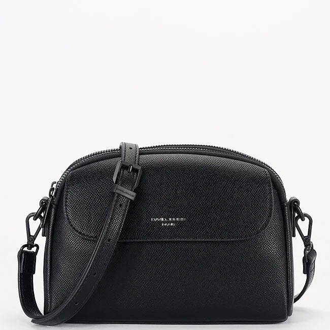 Borseta neagra crossbody David Jones Paris CM8330 15