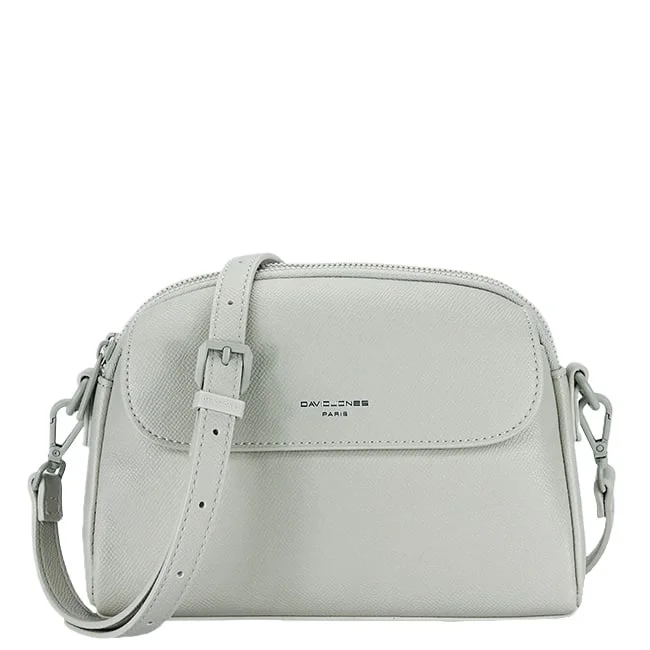 Borseta gri deschis crossbody David Jones Paris CM8330 15