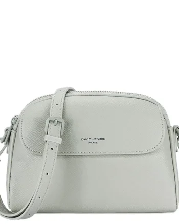 Borseta gri deschis crossbody David Jones Paris CM8330 15