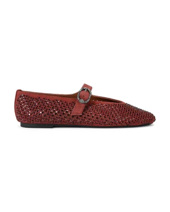 Kurt Geiger London balerini din piele Mayfair Ballet Flat Wine