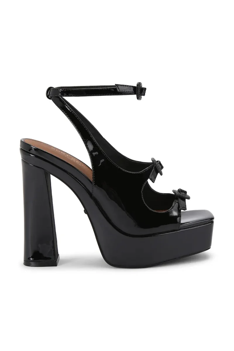 Kurt Geiger London sandale cu toc înalt din piele Buckle Platform Sdl