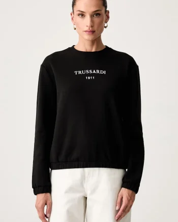 Trussardi hanorac pentru femei cu bumbac