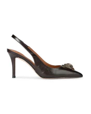 Kurt Geiger London pantofi cu toc stiletto din piele Belgravia High Sling Brown