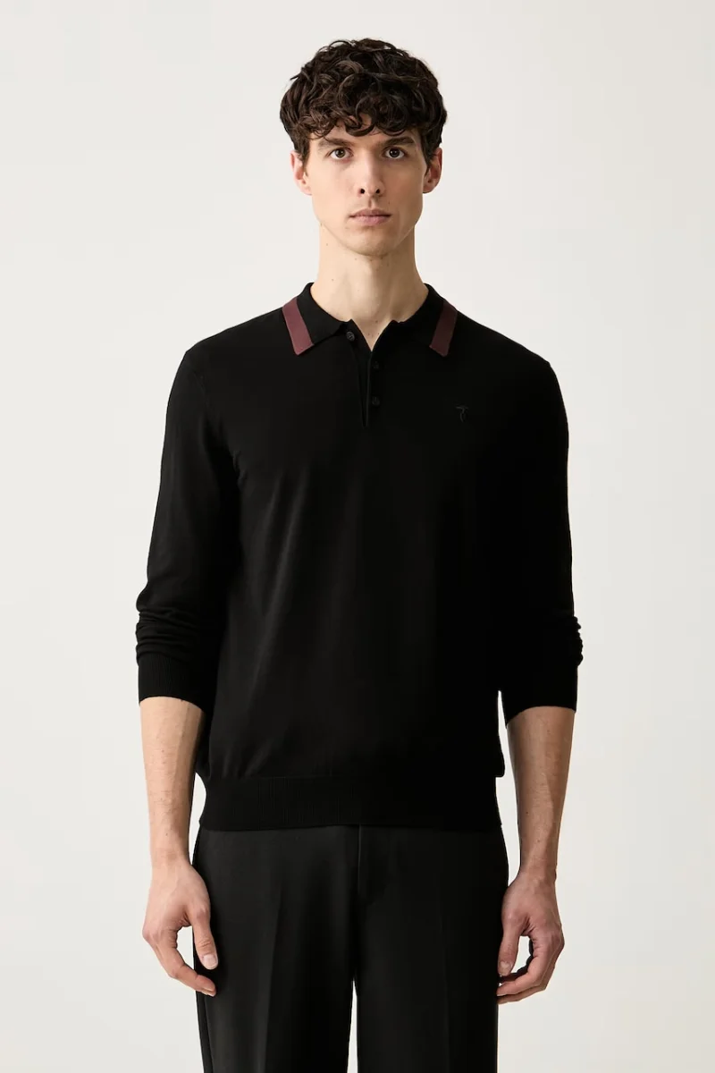 Trussardi pulover pentru bărbați cu vâscoză