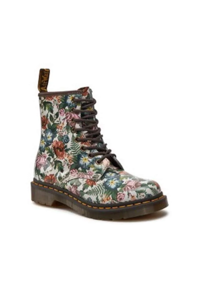 Ghete dama  1460 English Garden, piele, multicolor