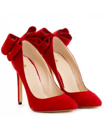Pantofi Stiletto cu toc Cleopatra Piele Intoarsa de dama