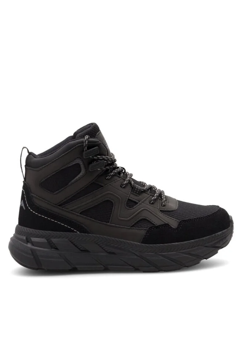 Pantofi sport copii, 5520,  Sintetic, Textil, Negru