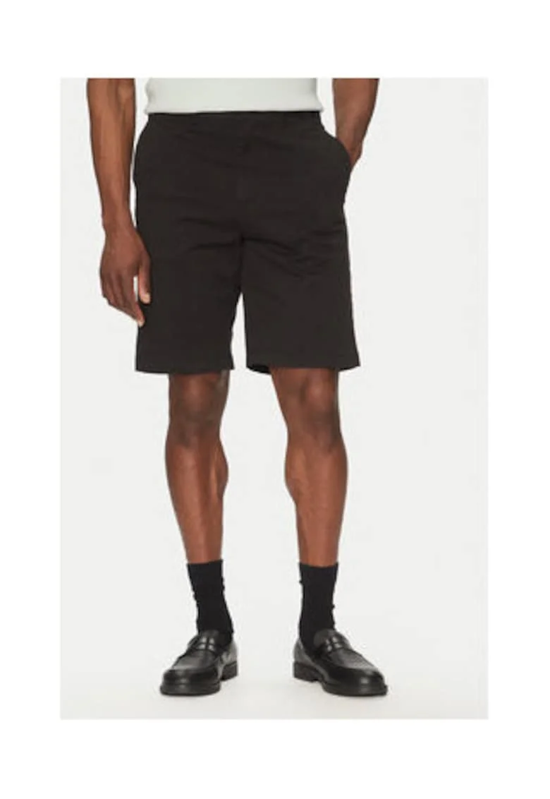Pantaloni scurti Barbati,  bumbac, negru,