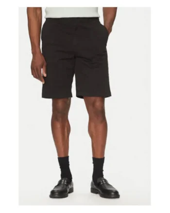 Pantaloni scurti Barbati,  bumbac, negru,