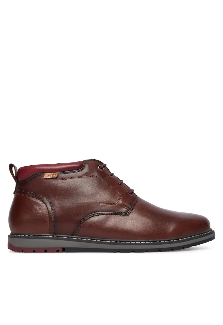 Ghete barbati  Olmo 113, piele naturala, culoare maro