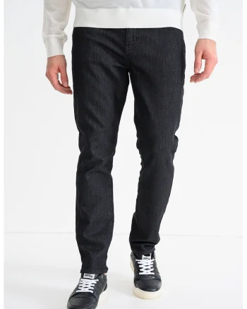 Blugi slim-fit cu talie joasa, Gri antracit
