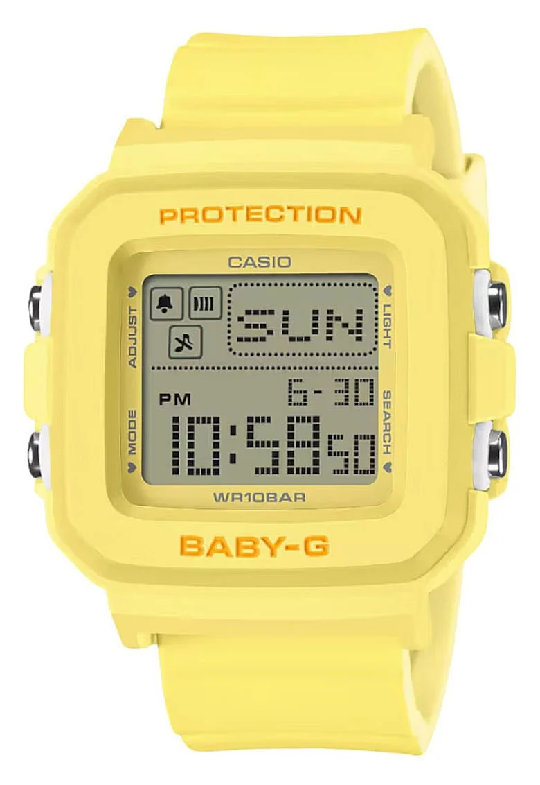 Ceas digital Baby-G, GALBEN