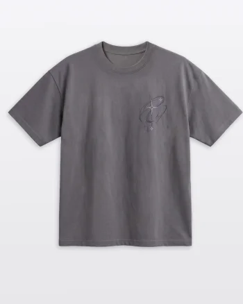 Tricou lejer cu imprimeu, Gri