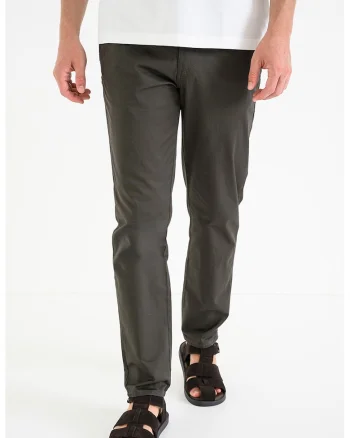Pantaloni chino regular fit, Kaki