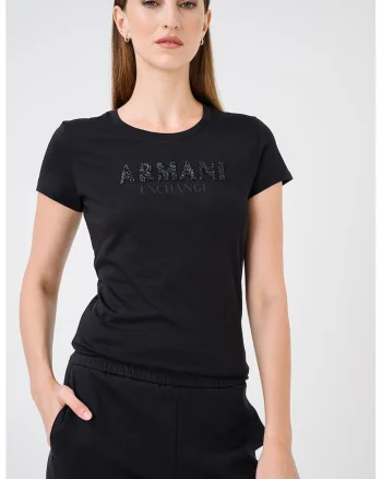 Tricou cu imprimeu logo, Negru