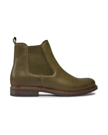 Ghete dama,  303142, Piele naturala, Verde