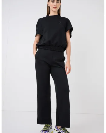 Bluza de trening cu maneci liliac, Negru