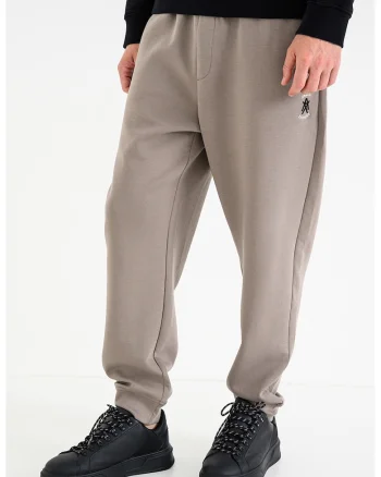 Pantaloni de trening lejeri cu buzunare laterale, Gri maroniu