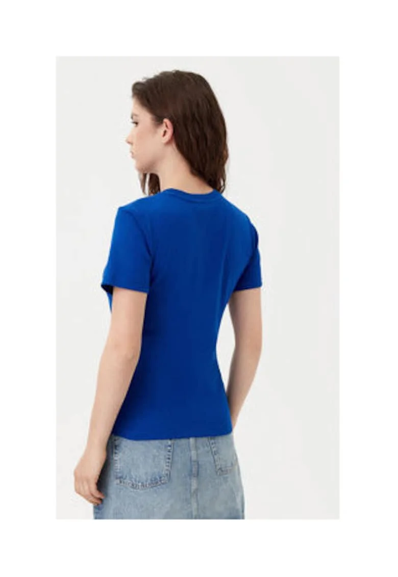 Tricou Dama,  Albastru, bumbac,