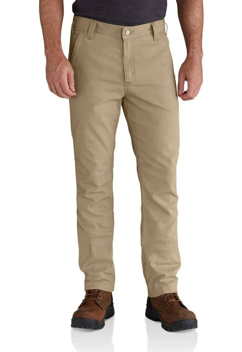 Pantaloni barbati  Rigby Straight Fit, bej, material din bumbac, croiala dreapta