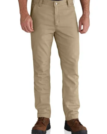 Pantaloni barbati  Rigby Straight Fit, bej, material din bumbac, croiala dreapta