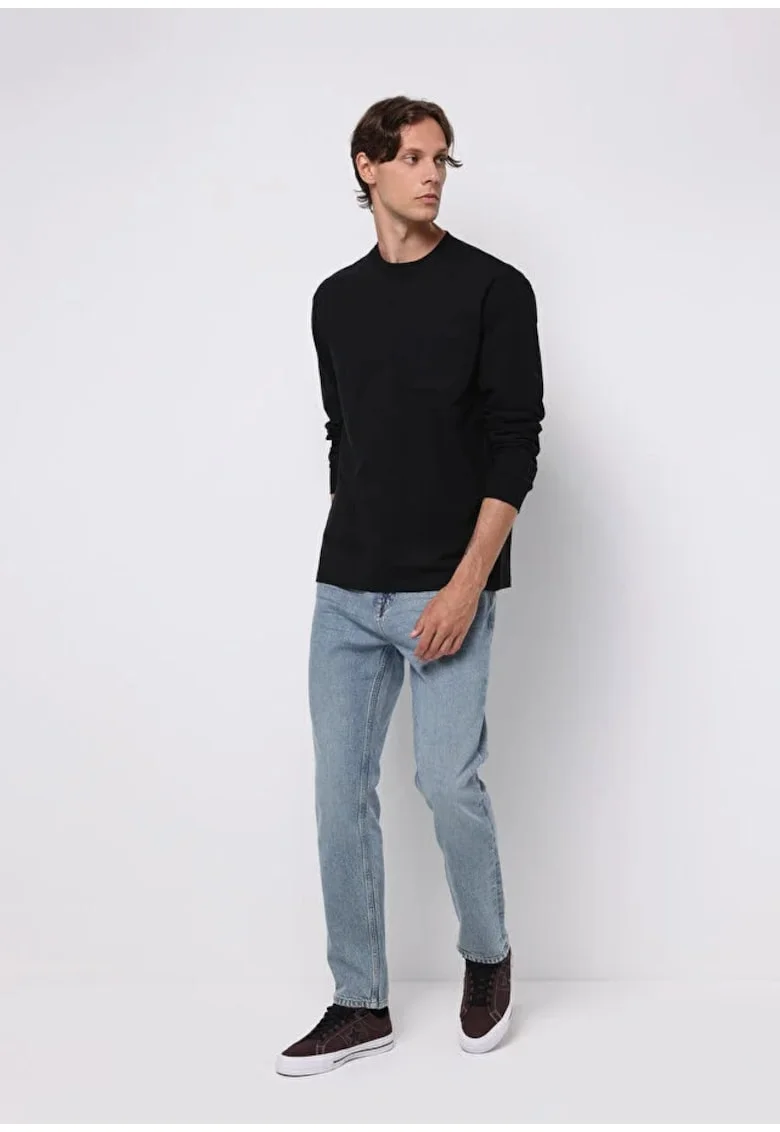 Blui regular fit cu talie medie