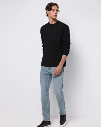 Blui regular fit cu talie medie