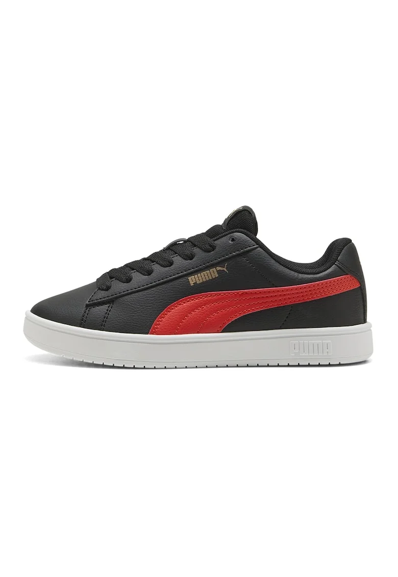 Pantofi sport Rickie Classic de piele ecologica si material textil, Rosu/Negru
